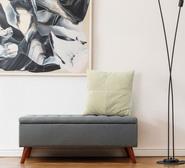 Naka Storage Ottoman Grey