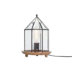 New Oriental Bach Round Antique Table Lamp - Black