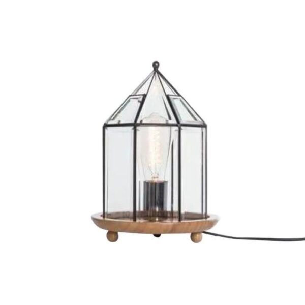 New Oriental Bach Round Antique Table Lamp - Black