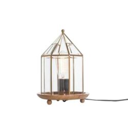 New Oriental Bach Round Antique Table Lamp - Gold