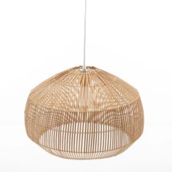 New Oriental Natural Hand-Woven Bamboo Cage Shaped Hanging Light Pendant Lamp