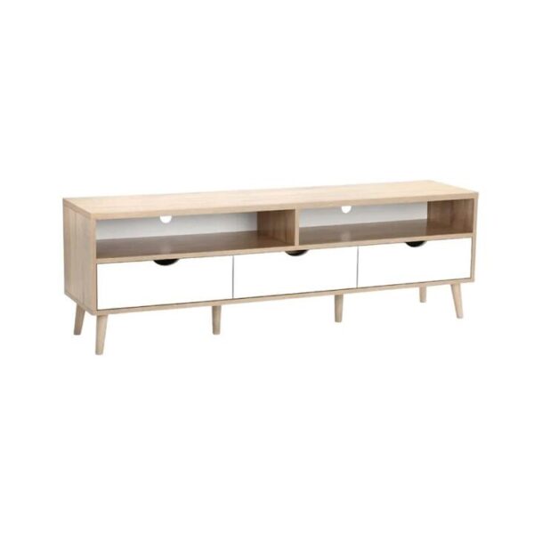 Nyhavn Collection Entertainment Unit TV Stand - White/Oak, 170cm - 170cm