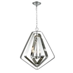 ORBITA Pendant Lamp Light Interior SESx3 Stainless Steel Pentagon x 3 OD505mm