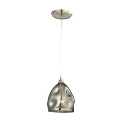 ORDITO Pendant Lamp Light Interior ES Black Chrome Dimpled Glass Ellipse OD146mm