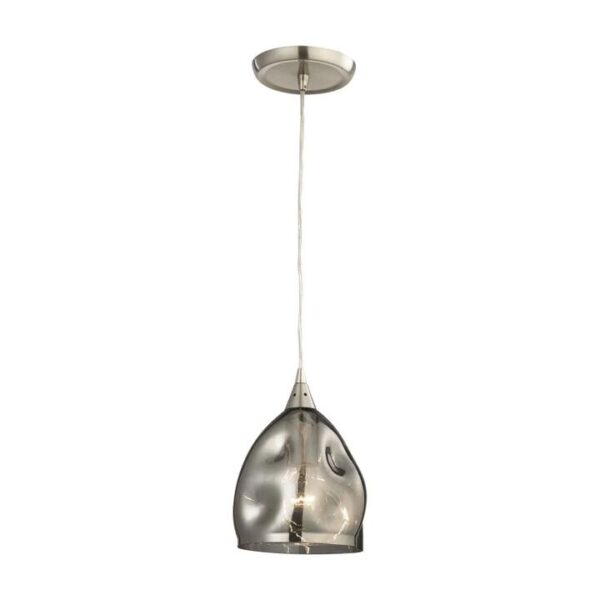 ORDITO Pendant Lamp Light Interior ES Black Chrome Dimpled Glass Ellipse OD146mm