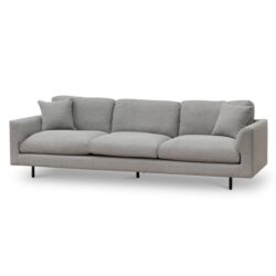 Osvaldo 4 Seater Fabric Sofa - Grey by Interior Secrets - AfterPay Available