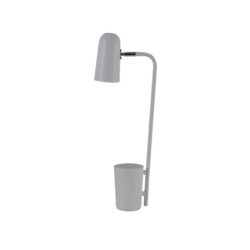 PASTEL Table Lamp SES Matte Grey Ellipse OD160mm Adjustable with Storage