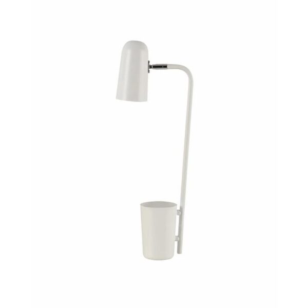PASTEL Table Lamp SES Matte White Ellipse OD160mm Adjustable with Storage