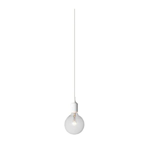 PEN Pendant Lamp Light Interior ES White Silicon Suspension OD45mm