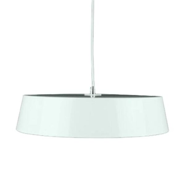 Parra Classic Metal Pendant Light Lamp High Gloss Finish - White