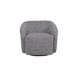 Raimon Furniture Rae Modern Textured Fabric Swivel Occasional Accent Lounge Chair Safari