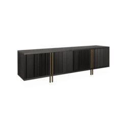 Roshan 2m TV Entertainment Unit - Textured Espresso Black by Interior Secrets - AfterPay Available