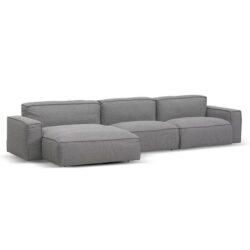 Roshil Left Chaise Sofa - Graphite Grey by Interior Secrets - AfterPay Available