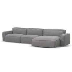 Roshil Right Chaise Sofa - Graphite Grey by Interior Secrets - AfterPay Available