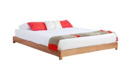 Rounded corner custom timber low bed base - discounted display model