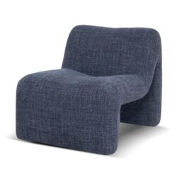 Saini Fabric Lounge Chair - Moss Navy by Interior Secrets - AfterPay Available
