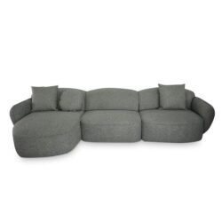 Serenity 3 Seater Left Chaise Sofa - Amazon Green by Interior Secrets - AfterPay Available