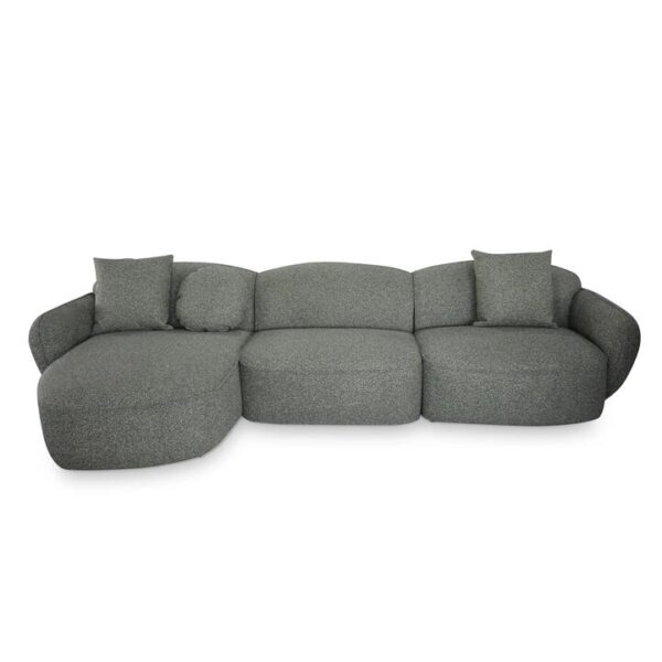 Serenity 3 Seater Left Chaise Sofa - Amazon Green by Interior Secrets - AfterPay Available