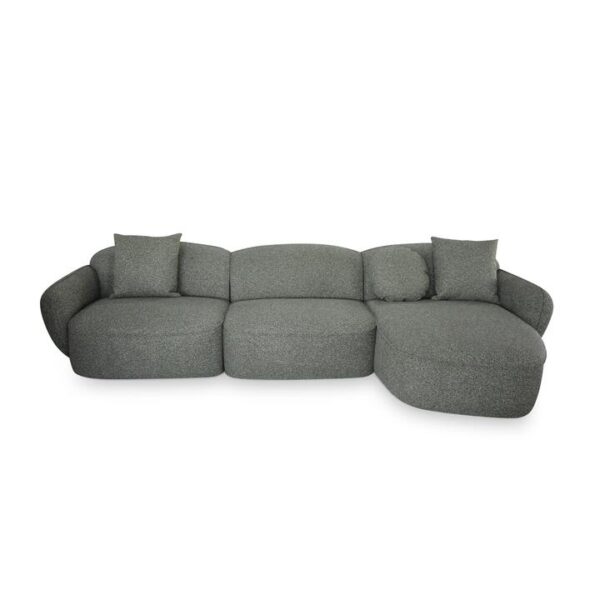 Serenity 3 Seater Right Chaise Sofa - Amazon Green by Interior Secrets - AfterPay Available