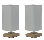 Set Of 2 Monn Square Table Lamps White