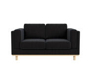 Seville 2 Seater Sofa Black