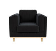 Seville Armchair Black 3 Seater