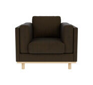 Seville Armchair Brown 3 Seater
