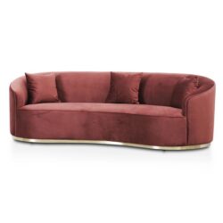 Sosa 3 Seater Sofa - Elegant Plum by Interior Secrets - AfterPay Available