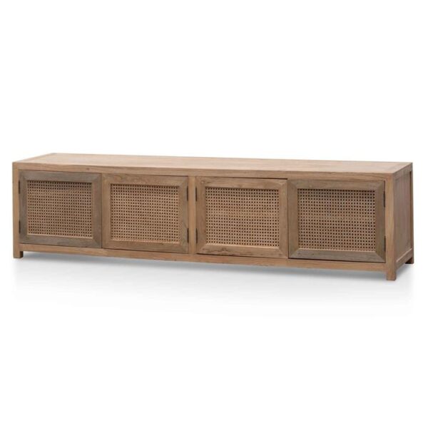 Tapia 2m TV Entertainment Unit - Natural with Rattan Doors by Interior Secrets - AfterPay Available