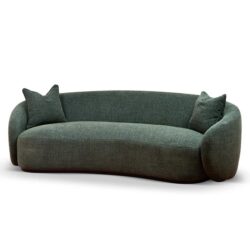 Trevor 3 Seater Fabric Sofa - Moss Green by Interior Secrets - AfterPay Available