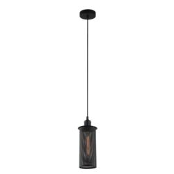 VENETO Pendant Lamp Light Interior ES Black Mesh Oblong OD120mm