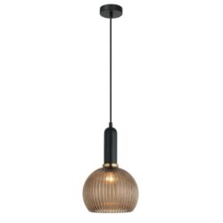 VINTAJ Pendant Lamp Light Interior ES Amber Glass Wine Glass OD200mm