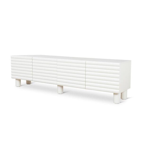 Vasuda 2m TV Entertainment Unit - White by Interior Secrets - AfterPay Available