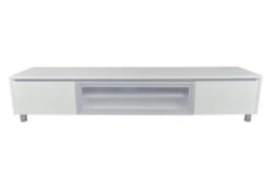 Vicki TV Stand Cabinet Entertainment Unit 2m - High Gloss White