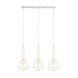 WHITEBAND Pendant Lamp Light Interior ESx3 Black Diamond Cage x 3 with Bar OD590mm