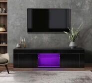 Wallux Entertainment Unit Black