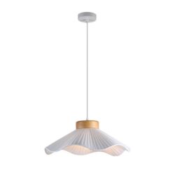 Wynn Modern Fabric Shade Hanging Pendant Light Lamp Large