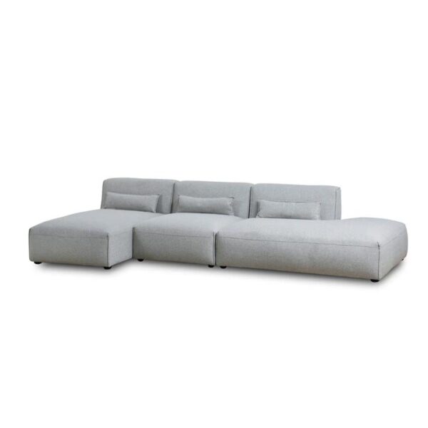 Yachin Left Chaise Sofa - Sterling Sand by Interior Secrets - AfterPay Available