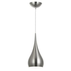 ZARA Pendant Lamp Light Interior ES Satin Nickel Bell OD160mm