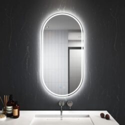 450x900mm 900x450mm Back&Front LED Light Bathroom Mirror, 450 x 900mm
