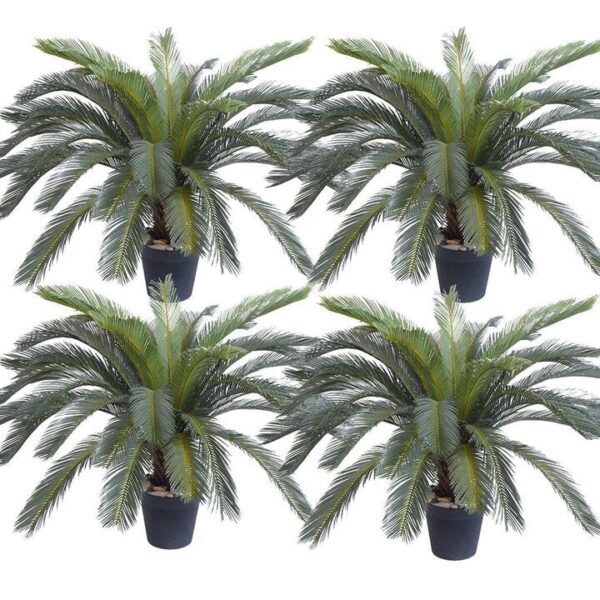 4X 155cm Artificial Indoor Cycas Revoluta Cycad Sago Palm Fake Decoration Tree Pot Plant