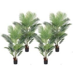 4X 180cm Artificial Swallowtail Sunflower Fake Decoration Tree Flower Pot Plant