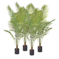 4X 180cm Green Artificial Indoor Rogue Areca Palm Tree Fake Tropical Plant Home Office Decor