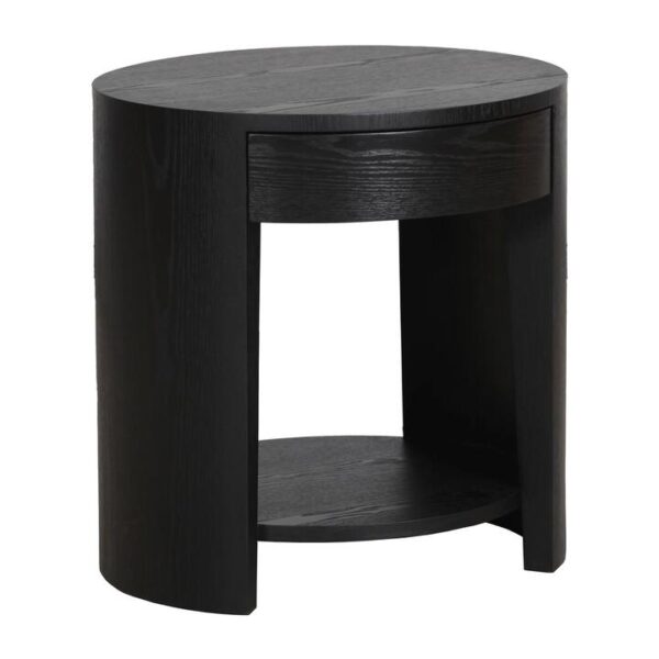 Aliya 55cm Side Table - Full Black by Interior Secrets - AfterPay Available