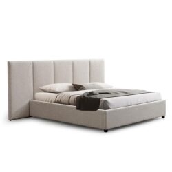 Amado King Bed Frame - Clay Grey with Storage by Interior Secrets - AfterPay Available