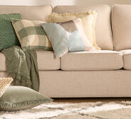Ana Square Cushion Green