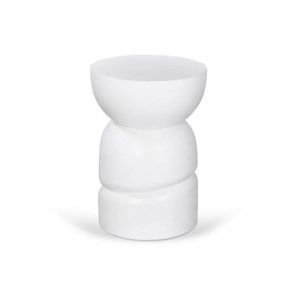 Anttoni 38cm Round Side Table - White by Interior Secrets - AfterPay Available