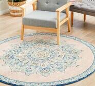Anya 200 X 200Cm Flamingo Round Rug Multi Large