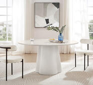 Ardley 6 Seater Round Dining Table White