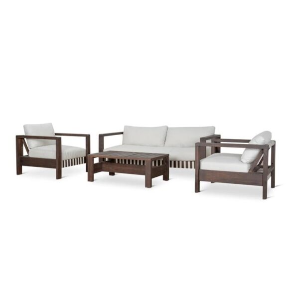 Armani 4pcs Outdoor Lounge Set - Royal Sand by Interior Secrets - AfterPay Available